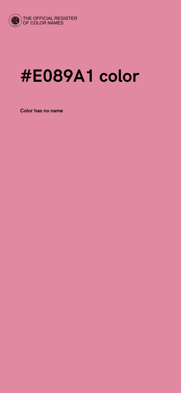 #E089A1 color image