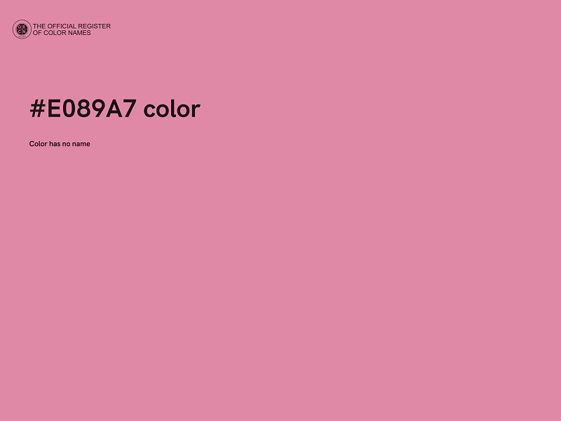 #E089A7 color image