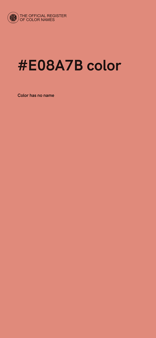 #E08A7B color image