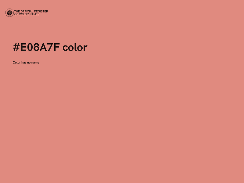 #E08A7F color image