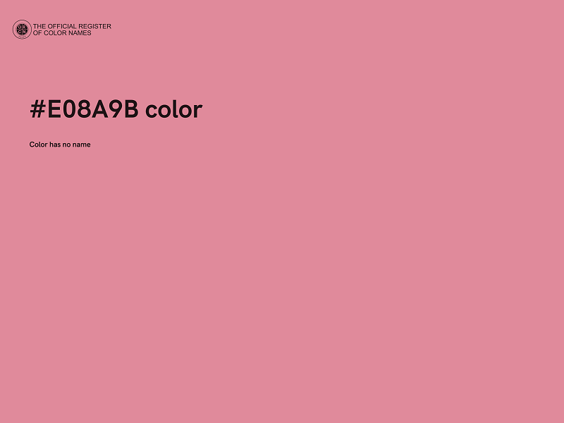 #E08A9B color image