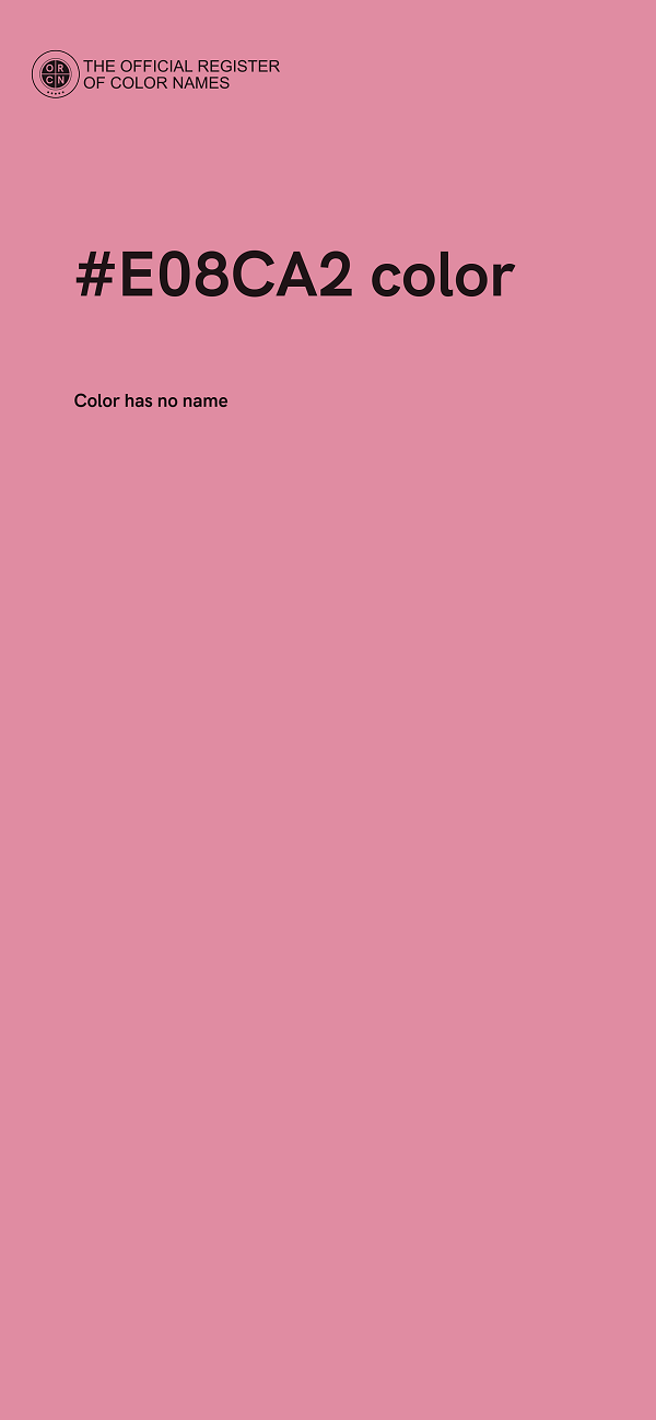 #E08CA2 color image