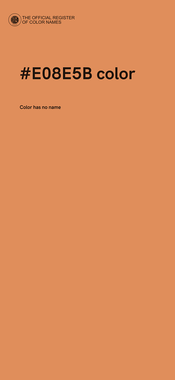 #E08E5B color image