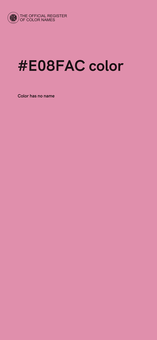 #E08FAC color image