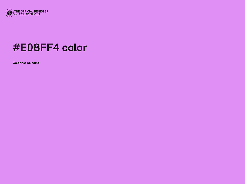 #E08FF4 color image