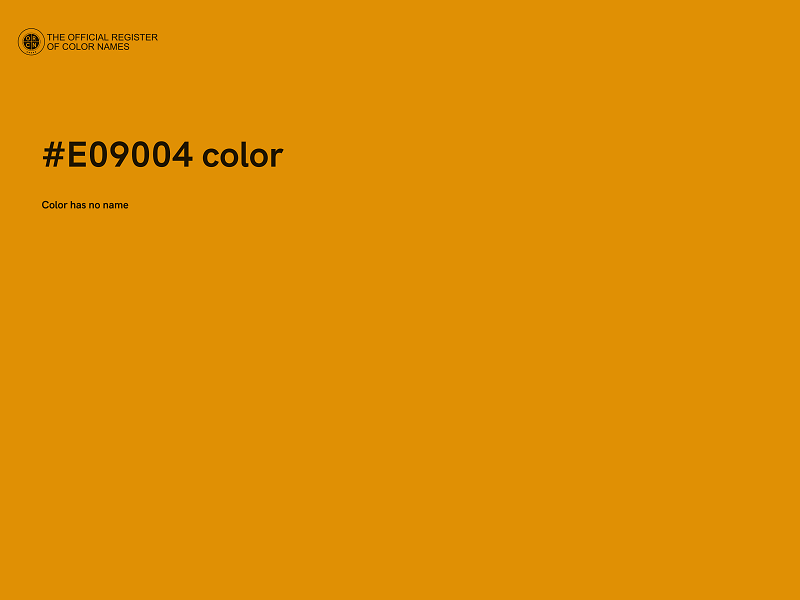 #E09004 color image