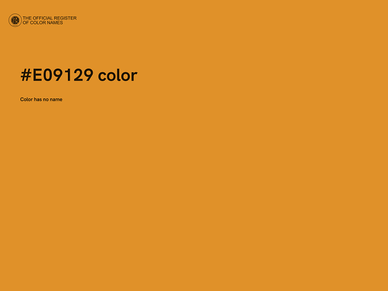 #E09129 color image