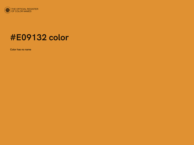 #E09132 color image