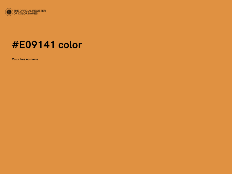 #E09141 color image