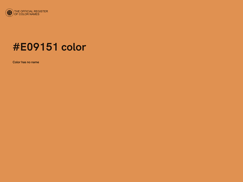 #E09151 color image