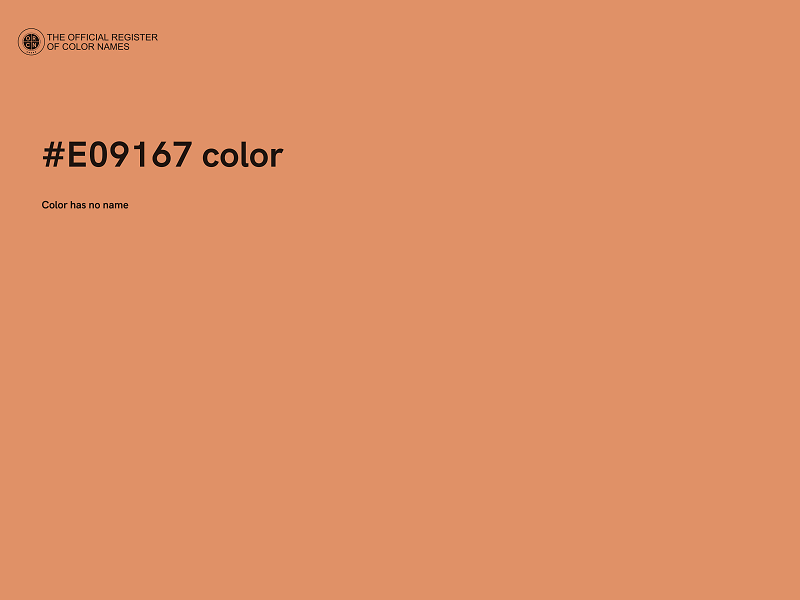 #E09167 color image