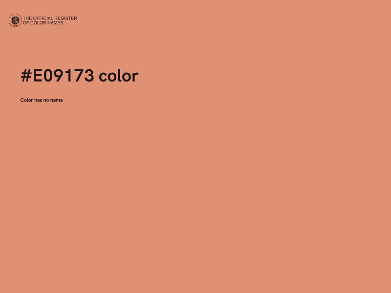 #E09173 color image