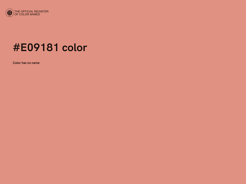 #E09181 color image