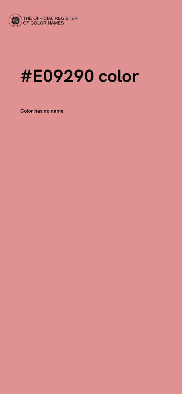 #E09290 color image