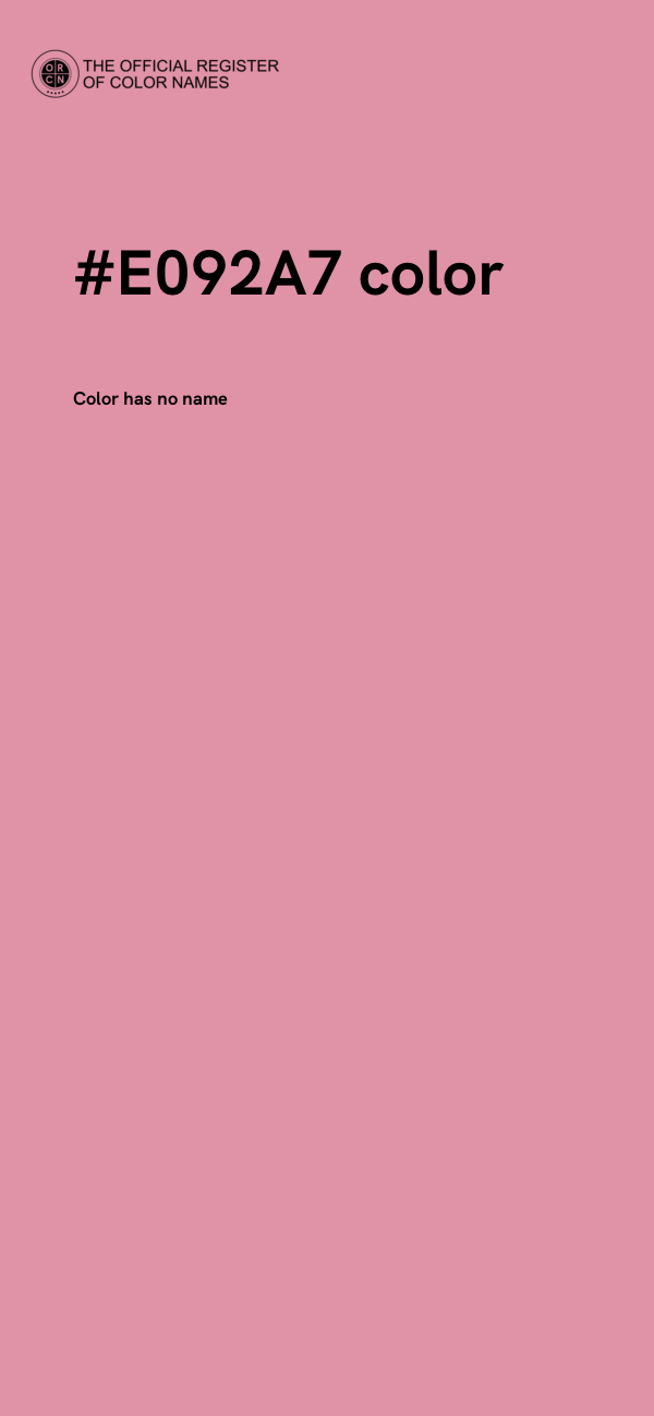 #E092A7 color image