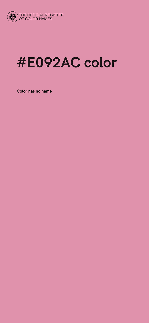 #E092AC color image