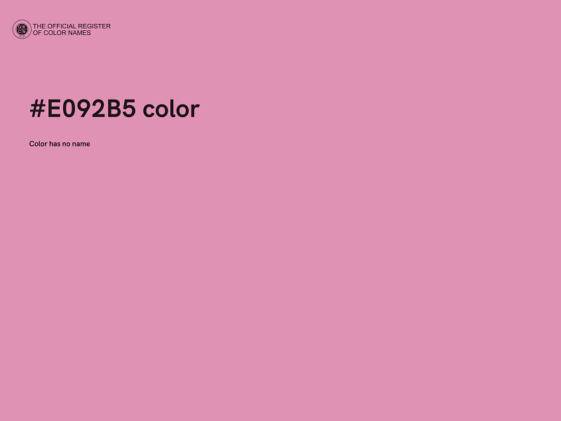 #E092B5 color image