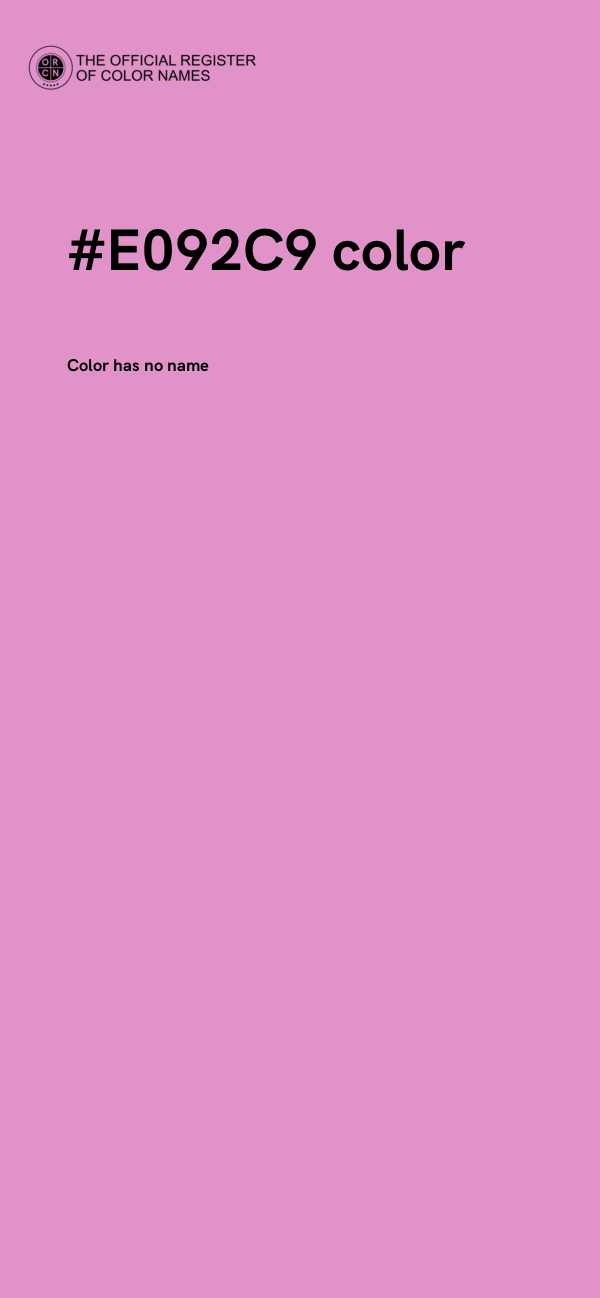 #E092C9 color image