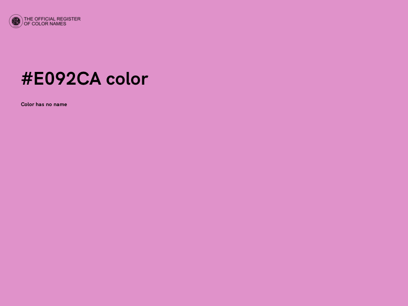 #E092CA color image