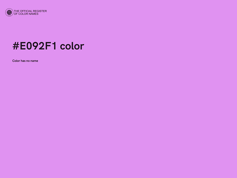 #E092F1 color image