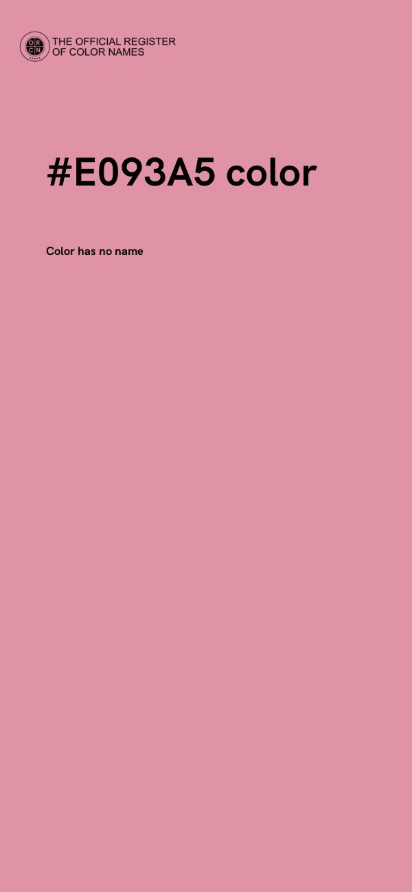 #E093A5 color image