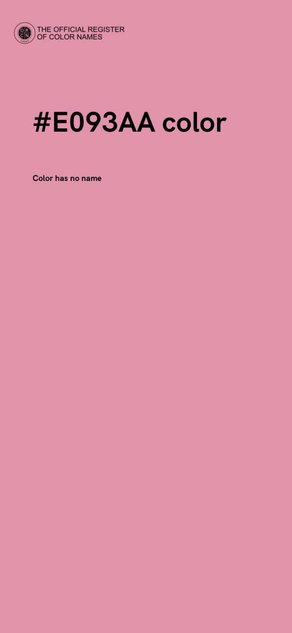 #E093AA color image