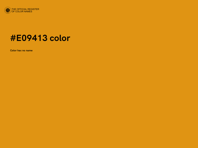 #E09413 color image
