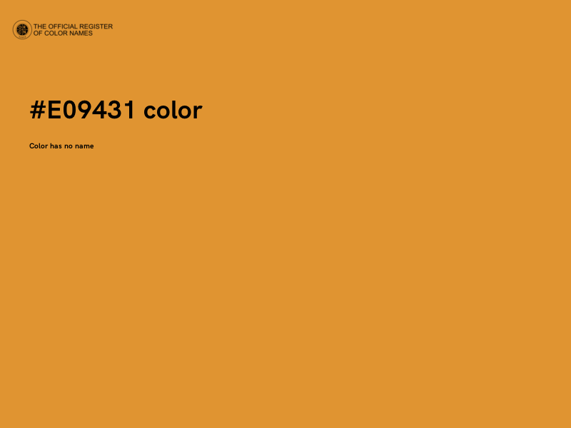 #E09431 color image
