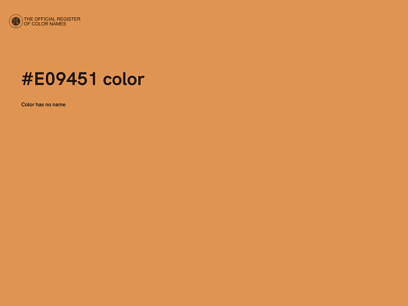 #E09451 color image