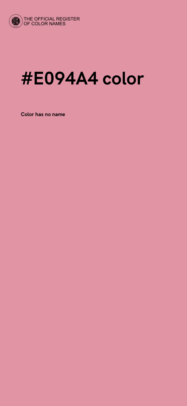 #E094A4 color image