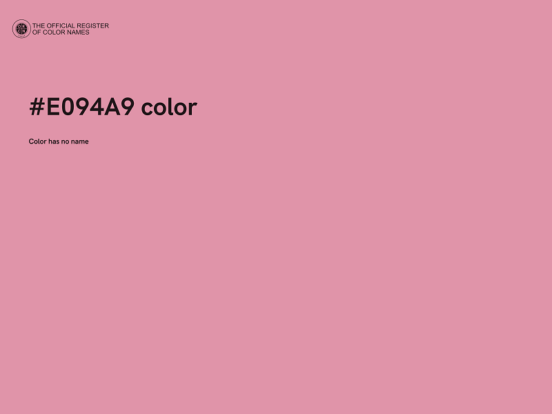 #E094A9 color image