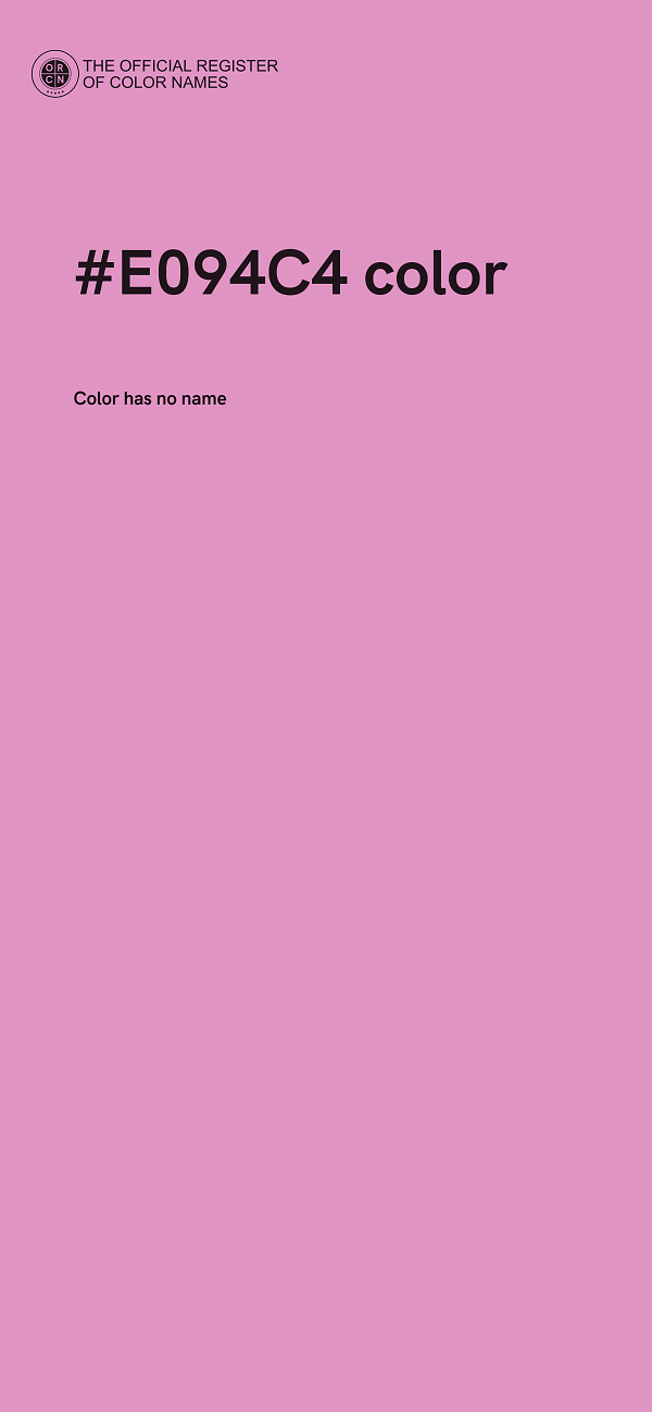 #E094C4 color image