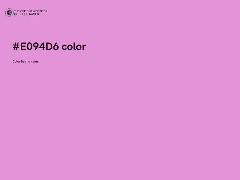 #E094D6 color image