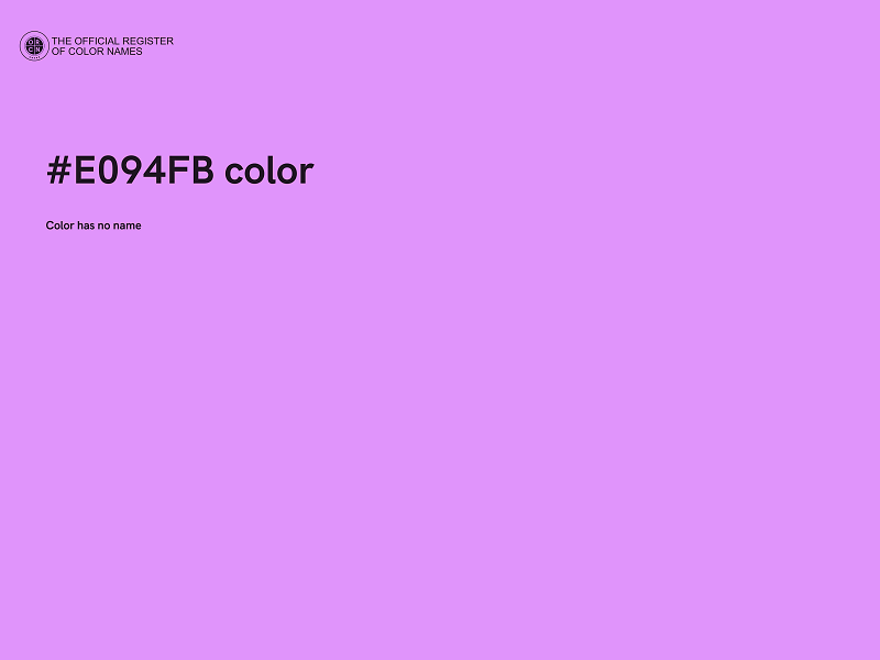 #E094FB color image