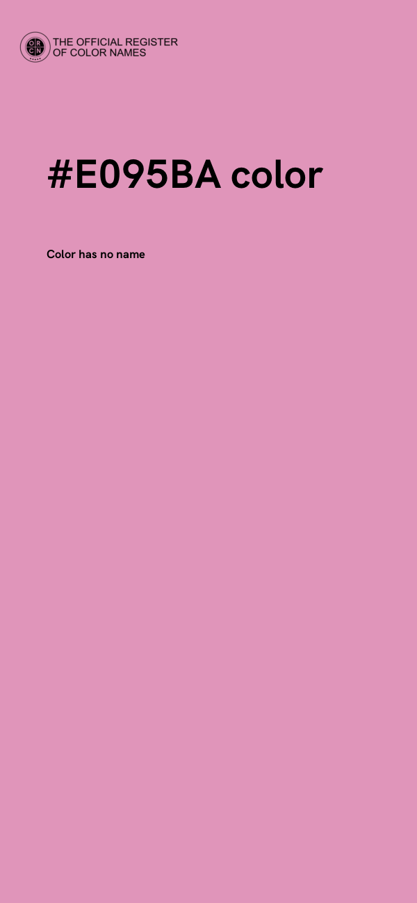 #E095BA color image