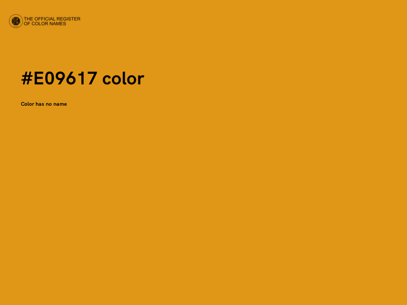 #E09617 color image