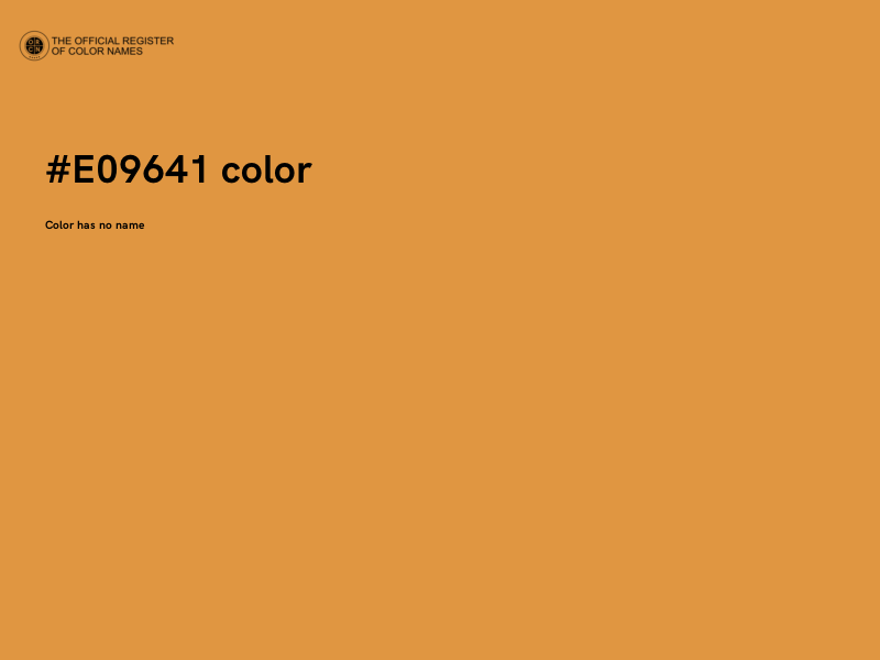 #E09641 color image