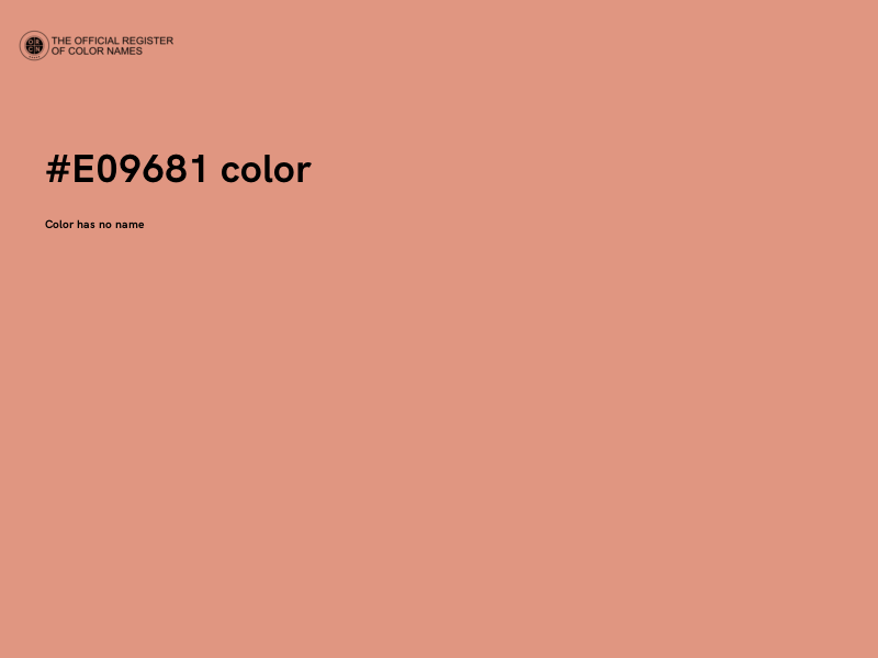 #E09681 color image
