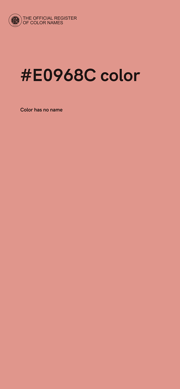 #E0968C color image