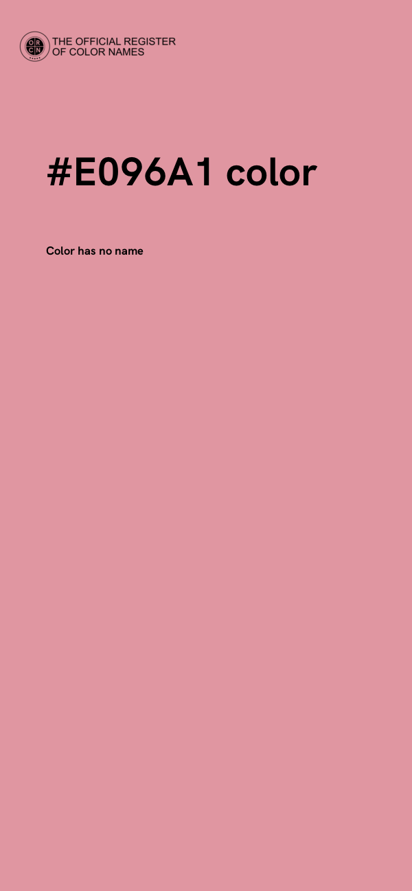 #E096A1 color image