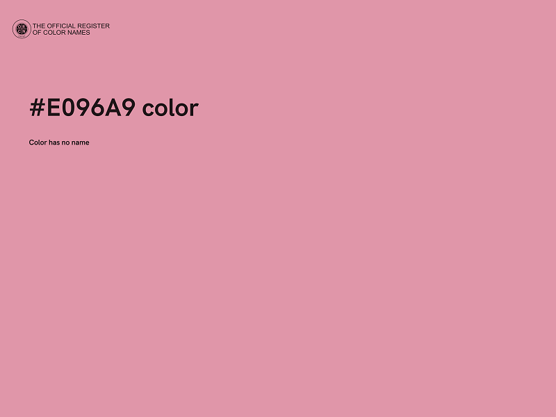 #E096A9 color image