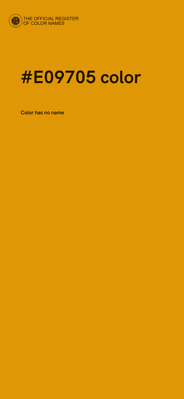 #E09705 color image