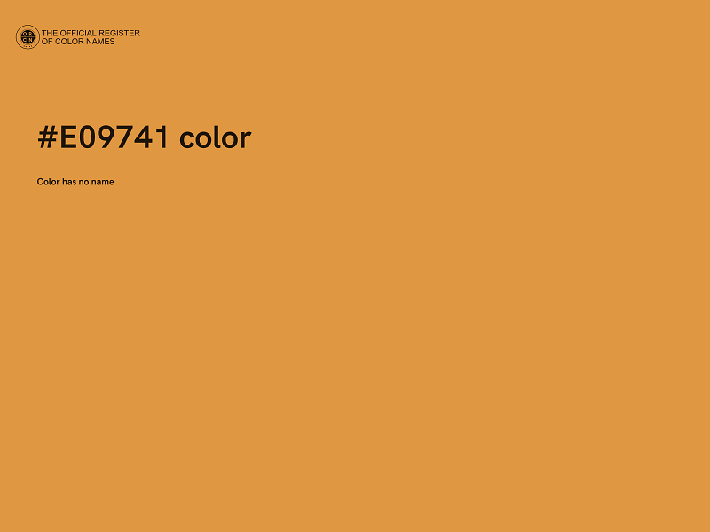 #E09741 color image