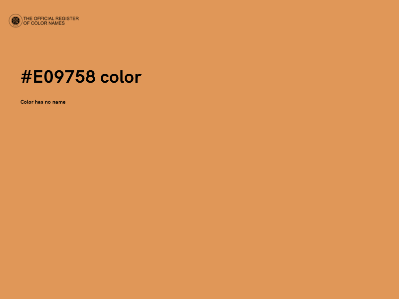 #E09758 color image
