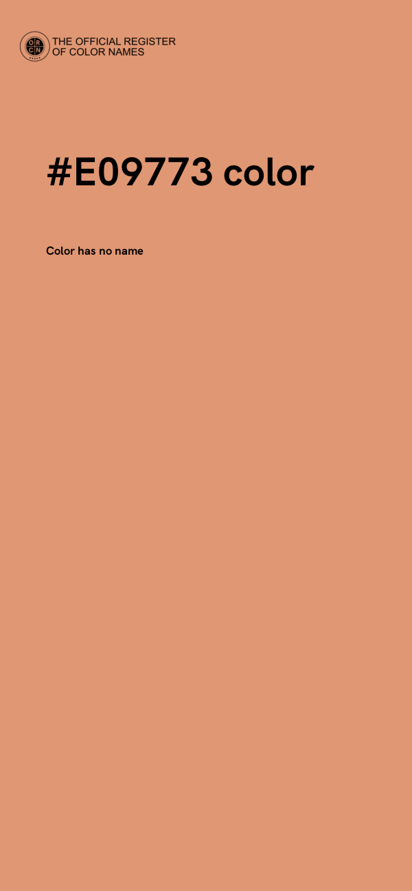 #E09773 color image