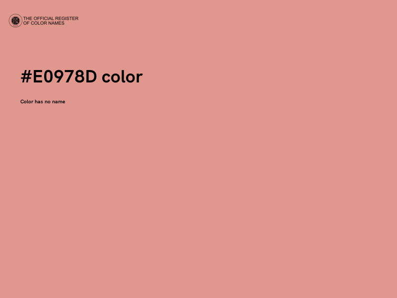 #E0978D color image