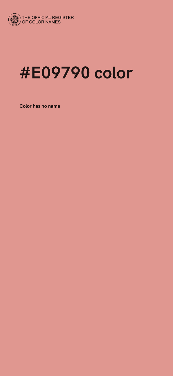 #E09790 color image