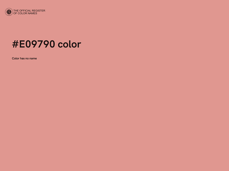 #E09790 color image