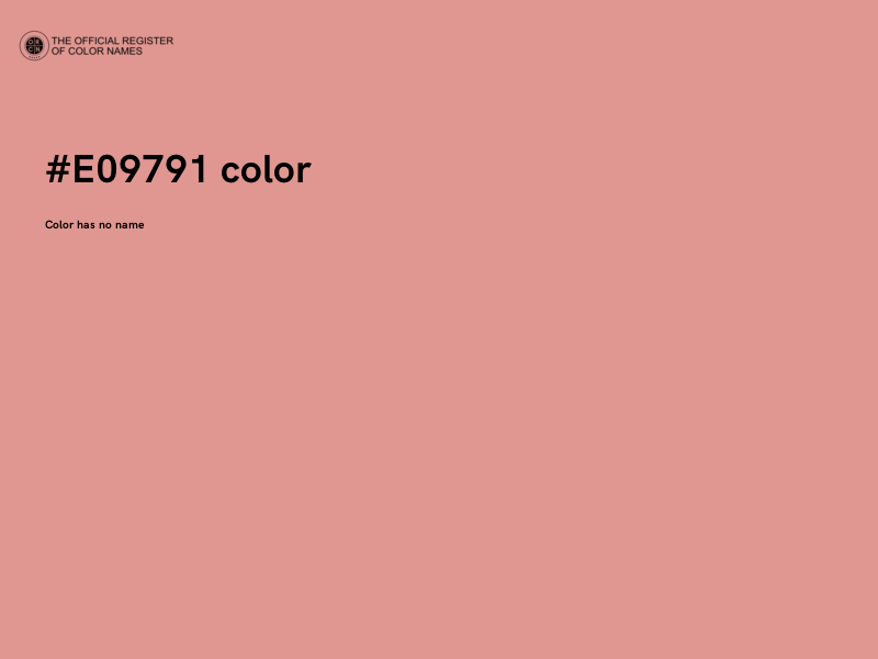 #E09791 color image
