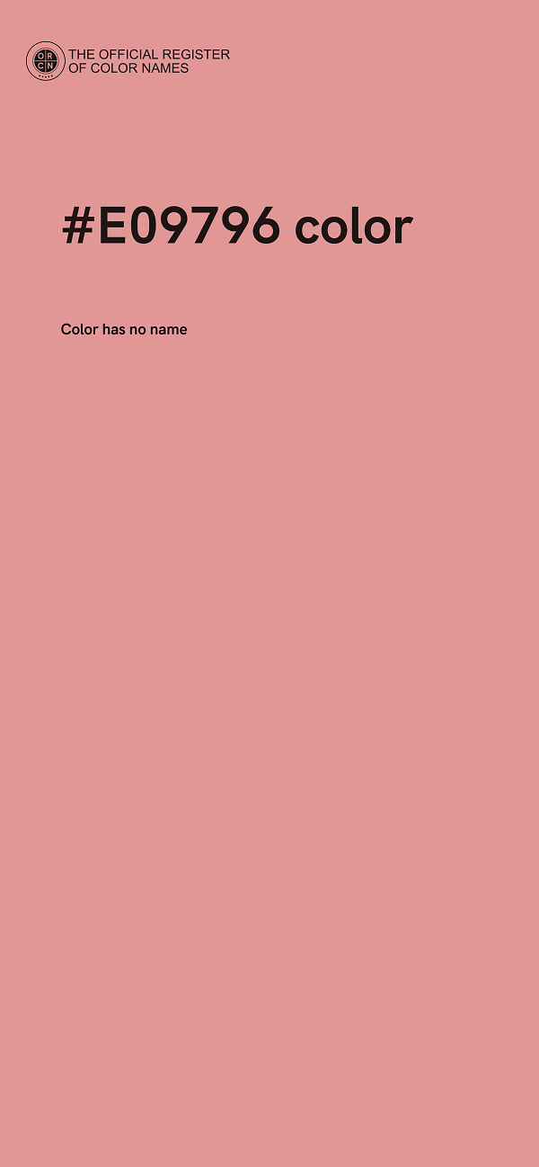 #E09796 color image